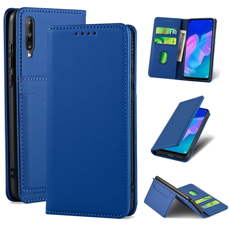 For Huawei P40 Lite E Strong Magnetism Liquid Feel Horizontal Flip Leather Case with Holder & Card Slots & Wallet
