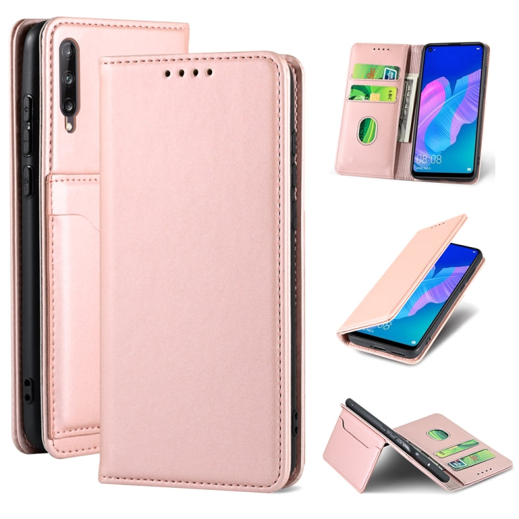 For Huawei P40 Lite E Strong Magnetism Liquid Feel Horizontal Flip Leather Case with Holder & Card Slots & Wallet