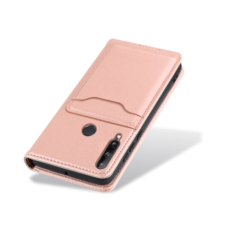 For Huawei P40 Lite E Strong Magnetism Liquid Feel Horizontal Flip Leather Case with Holder & Card Slots & Wallet