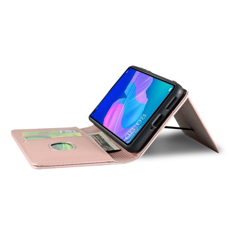 For Huawei P40 Lite E Strong Magnetism Liquid Feel Horizontal Flip Leather Case with Holder & Card Slots & Wallet