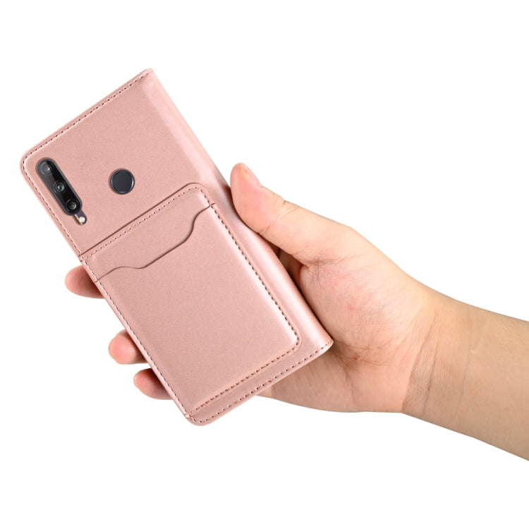 For Huawei P40 Lite E Strong Magnetism Liquid Feel Horizontal Flip Leather Case with Holder & Card Slots & Wallet