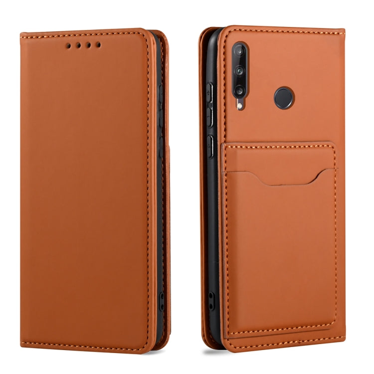 For Huawei P40 Lite E Strong Magnetism Liquid Feel Horizontal Flip Leather Case with Holder & Card Slots & Wallet