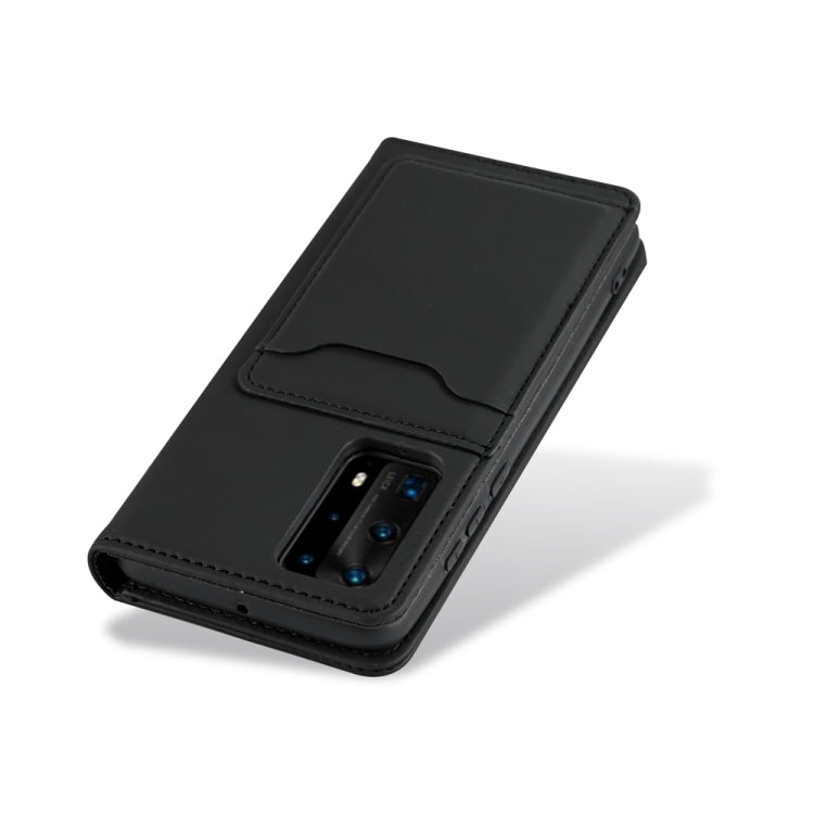 For Huawei P40 Pro Strong Magnetism Liquid Feel Horizontal Flip Leather Case with Holder & Card Slots & Wallet
