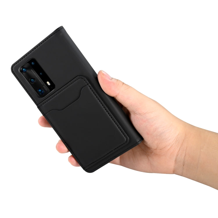 For Huawei P40 Pro Strong Magnetism Liquid Feel Horizontal Flip Leather Case with Holder & Card Slots & Wallet