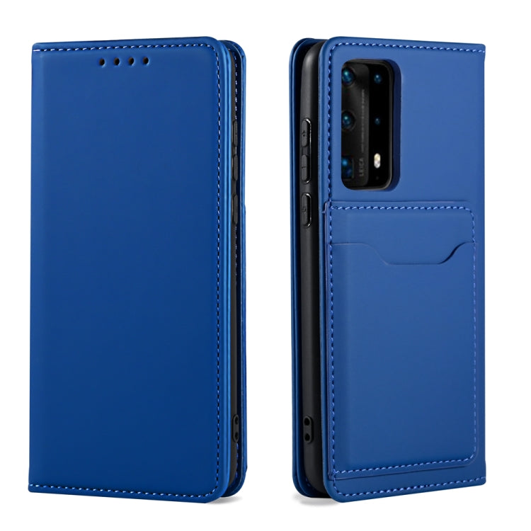 For Huawei P40 Pro Strong Magnetism Liquid Feel Horizontal Flip Leather Case with Holder & Card Slots & Wallet