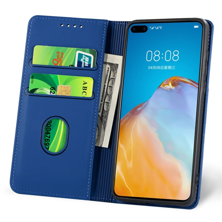For Huawei P40 Pro Strong Magnetism Liquid Feel Horizontal Flip Leather Case with Holder & Card Slots & Wallet