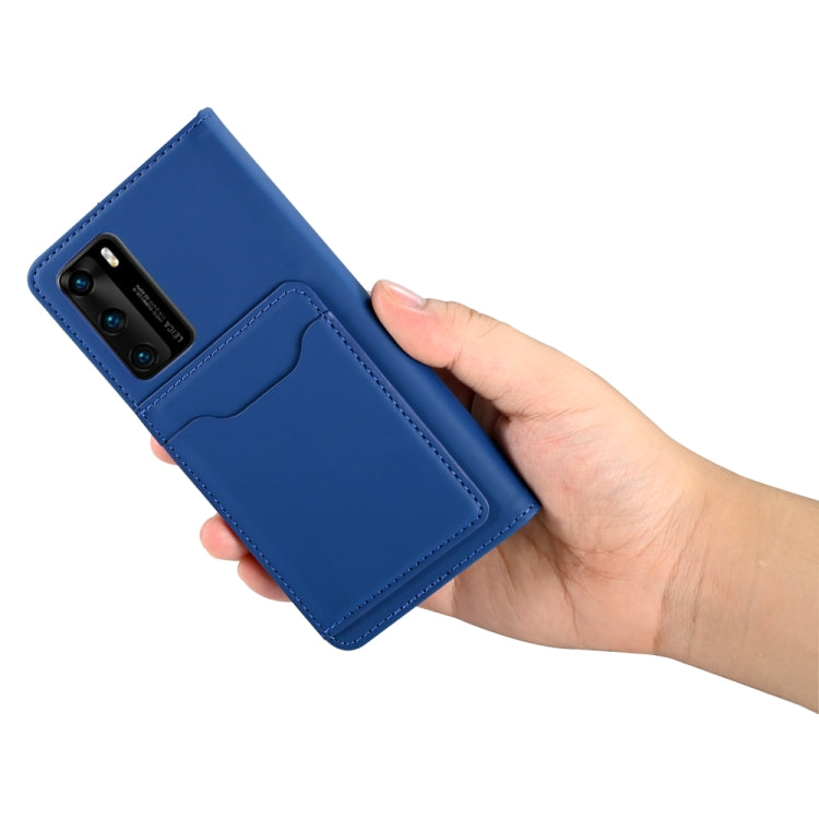 For Huawei P40 Pro Strong Magnetism Liquid Feel Horizontal Flip Leather Case with Holder & Card Slots & Wallet