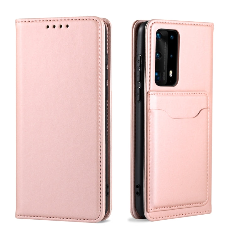 For Huawei P40 Pro Strong Magnetism Liquid Feel Horizontal Flip Leather Case with Holder & Card Slots & Wallet