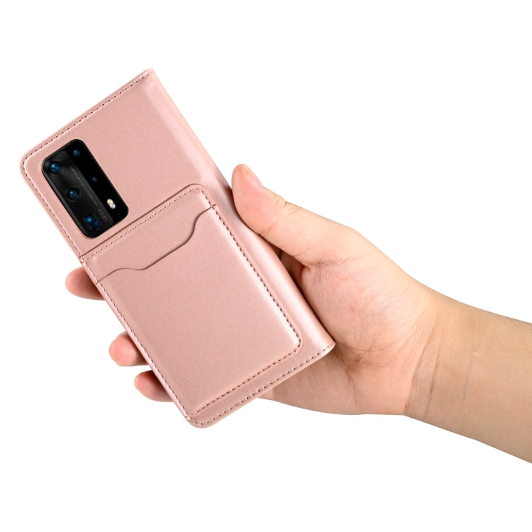 For Huawei P40 Pro Strong Magnetism Liquid Feel Horizontal Flip Leather Case with Holder & Card Slots & Wallet
