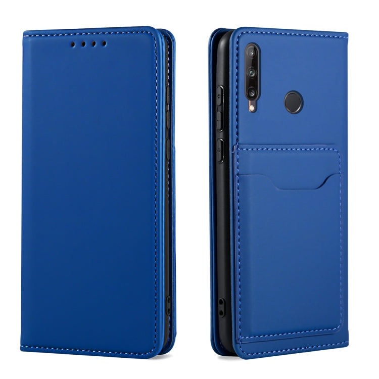 For Huawei Y7p Strong Magnetism Liquid Feel Horizontal Flip Leather Case with Holder & Card Slots & Wallet