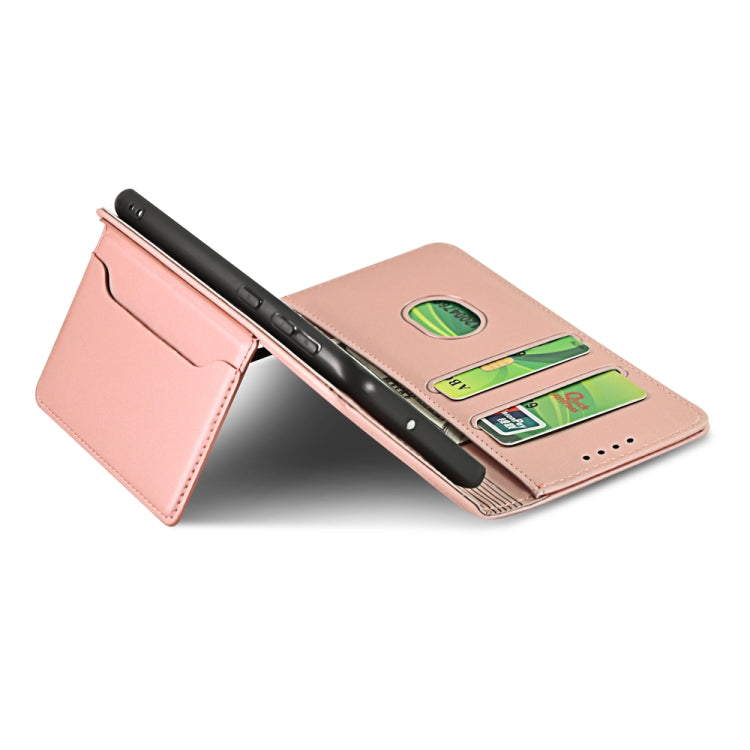 For Huawei Y7p Strong Magnetism Liquid Feel Horizontal Flip Leather Case with Holder & Card Slots & Wallet