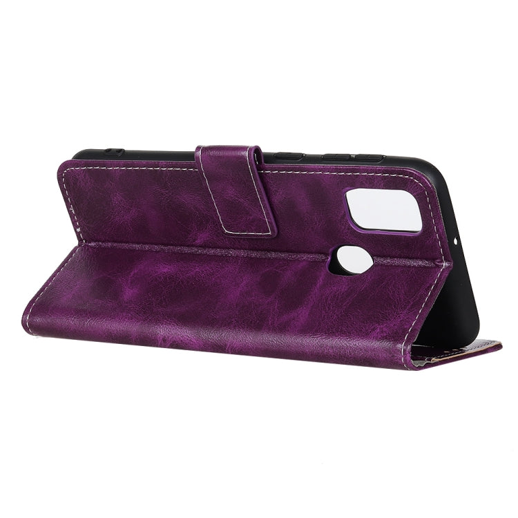 For OPPO A53 2020 Retro Crazy Horse Texture Horizontal Flip Leather Case with Holder & Card Slots & Photo Frame & Wallet