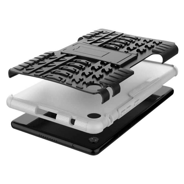 For Huawei MatePad T 8 Tire Texture Shockproof TPU + PC Protective Case with Holder