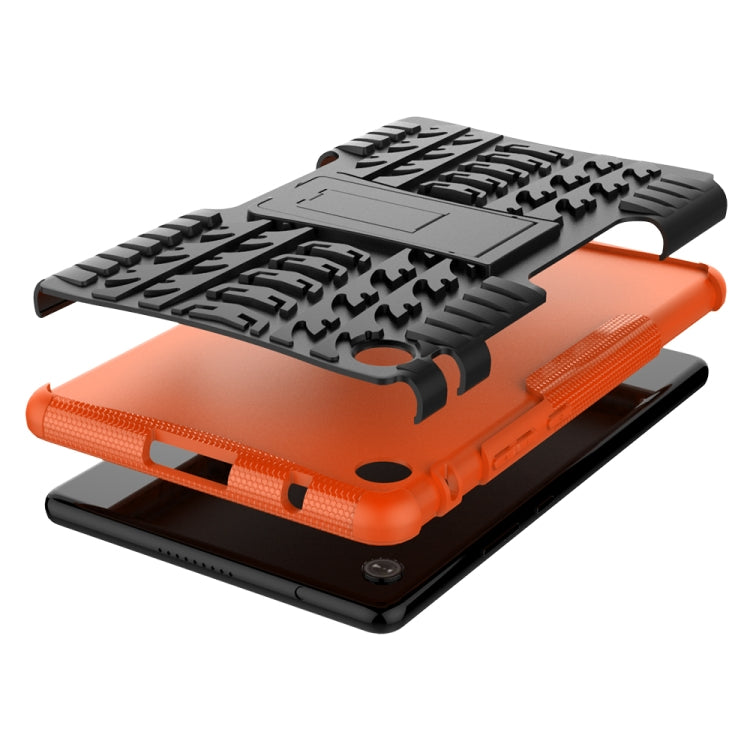 For Huawei MatePad T 8 Tire Texture Shockproof TPU + PC Protective Case with Holder