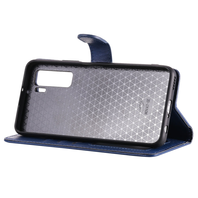 For Huawei Nova 7 SE 2 in 1 Solid Color Detachable PU Leather Case with Card Slots & Magnetic Holder & Photo Frame & Wallet & Strap