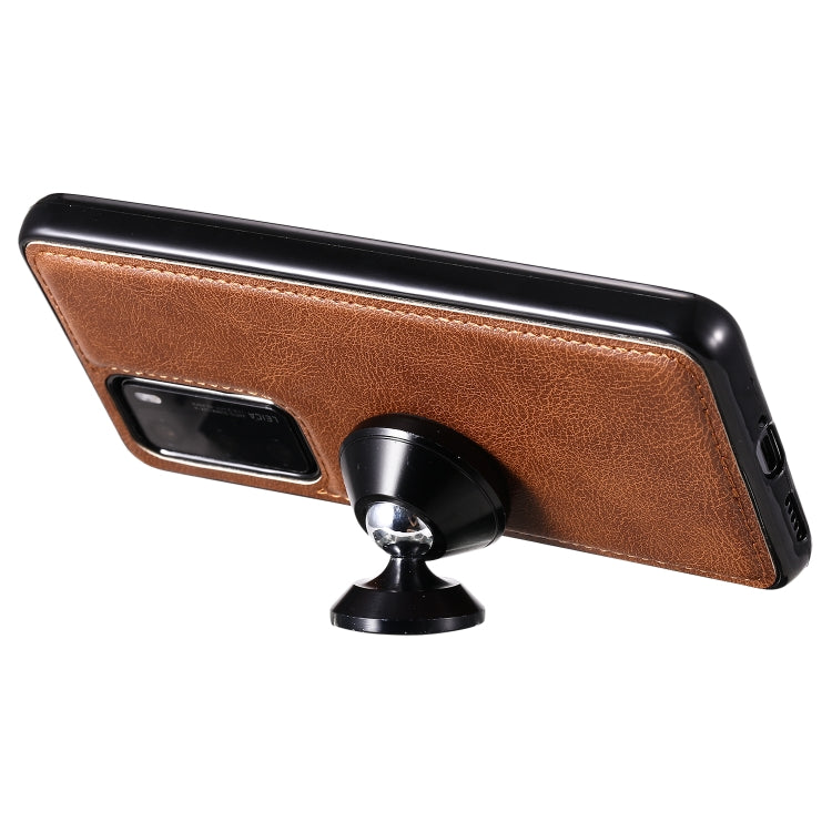 For Huawei P40 2 in 1 Solid Color Detachable PU Leather Case with Card Slots & Magnetic Holder & Photo Frame & Wallet & Strap