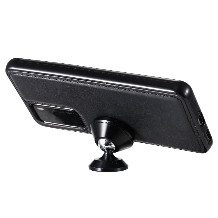 For Huawei P40 2 in 1 Solid Color Detachable PU Leather Case with Card Slots & Magnetic Holder & Photo Frame & Wallet & Strap