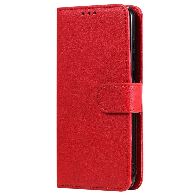 For Huawei P40 2 in 1 Solid Color Detachable PU Leather Case with Card Slots & Magnetic Holder & Photo Frame & Wallet & Strap