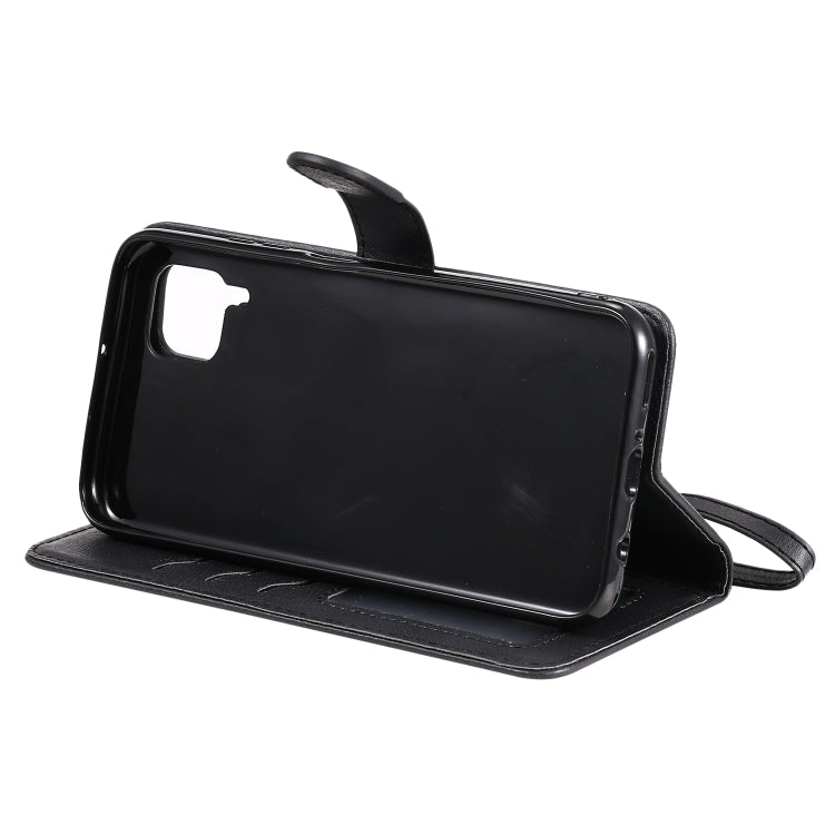 For Huawei P40 Pro 2 in 1 Solid Color Detachable PU Leather Case with Card Slots & Magnetic Holder & Photo Frame & Wallet & Strap