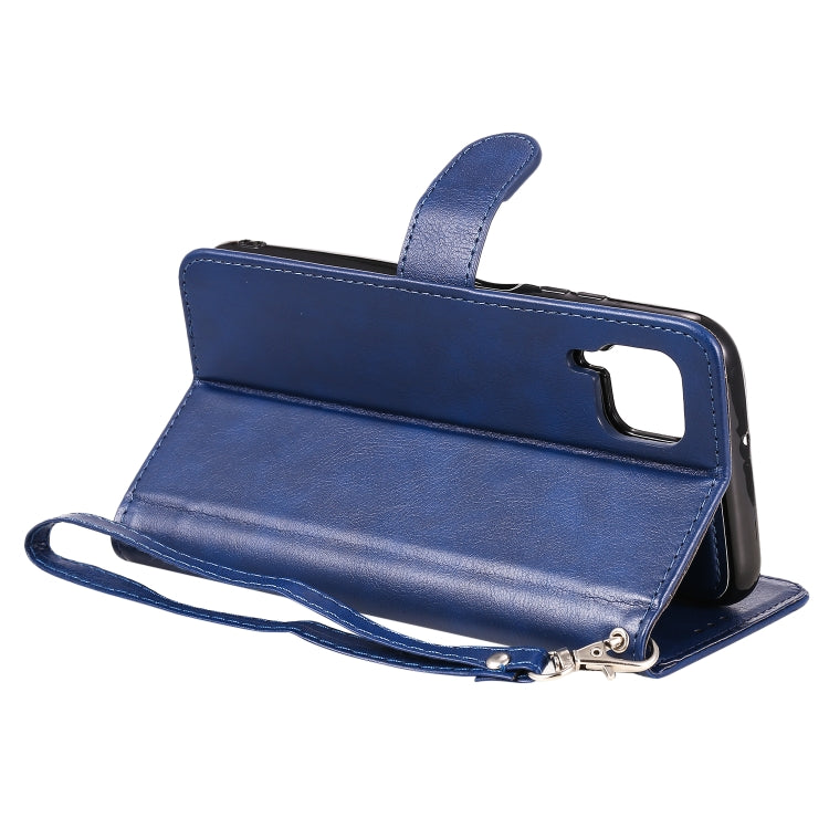 For Huawei P40 Pro 2 in 1 Solid Color Detachable PU Leather Case with Card Slots & Magnetic Holder & Photo Frame & Wallet & Strap