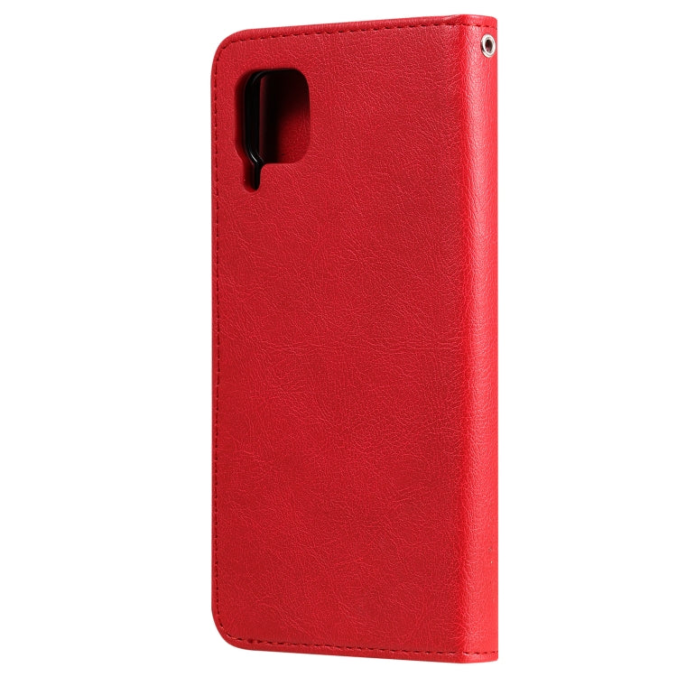 For Huawei P40 Pro 2 in 1 Solid Color Detachable PU Leather Case with Card Slots & Magnetic Holder & Photo Frame & Wallet & Strap