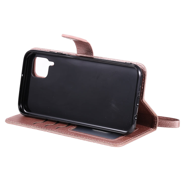 For Huawei P40 Pro 2 in 1 Solid Color Detachable PU Leather Case with Card Slots & Magnetic Holder & Photo Frame & Wallet & Strap