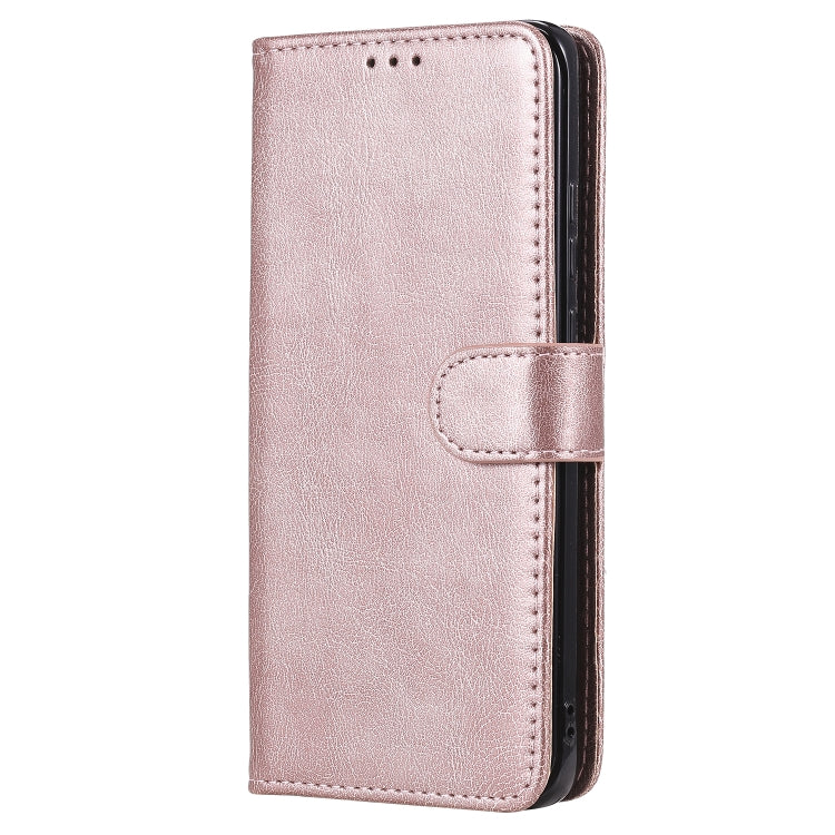 For Huawei P40 Lite 2 in 1 Solid Color Detachable PU Leather Case with Card Slots & Magnetic Holder & Photo Frame & Wallet & Strap