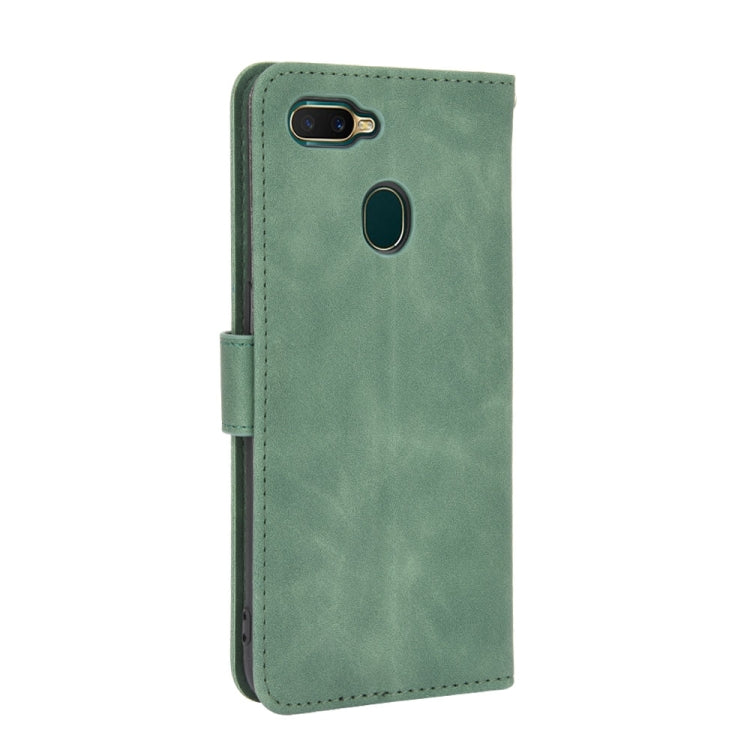 For OPPO A7(AX7) / A5s / AX5s / A12 Solid Color Skin Feel Magnetic Buckle Horizontal Flip Calf Texture PU Leather Case with Holder & Card Slots & Wallet