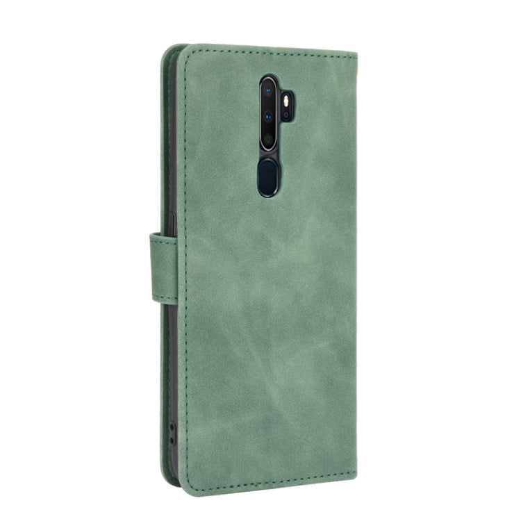 For OPPO A9 (2020) / A11 / A11X / A5 (2020) Solid Color Skin Feel Magnetic Buckle Horizontal Flip Calf Texture PU Leather Case with Holder & Card Slots & Wallet