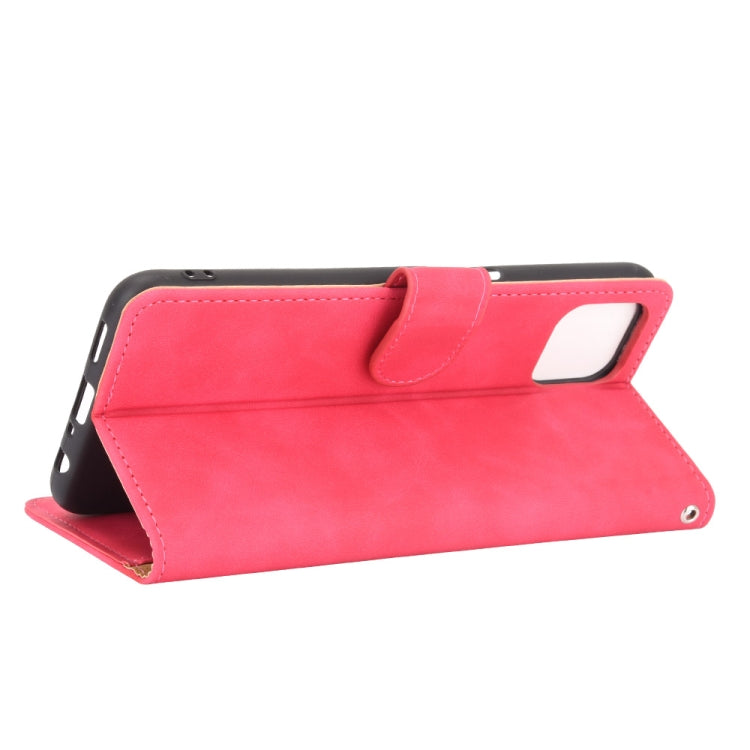 For OPPO A92s Solid Color Skin Feel Magnetic Buckle Horizontal Flip Calf Texture PU Leather Case with Holder & Card Slots & Wallet