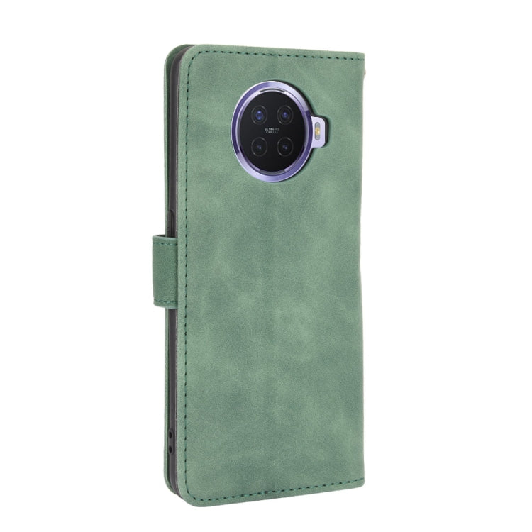 For OPPO Ace2 Solid Color Skin Feel Magnetic Buckle Horizontal Flip Calf Texture PU Leather Case with Holder & Card Slots & Wallet
