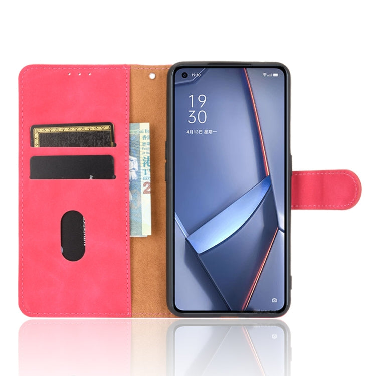 For OPPO Ace2 Solid Color Skin Feel Magnetic Buckle Horizontal Flip Calf Texture PU Leather Case with Holder & Card Slots & Wallet