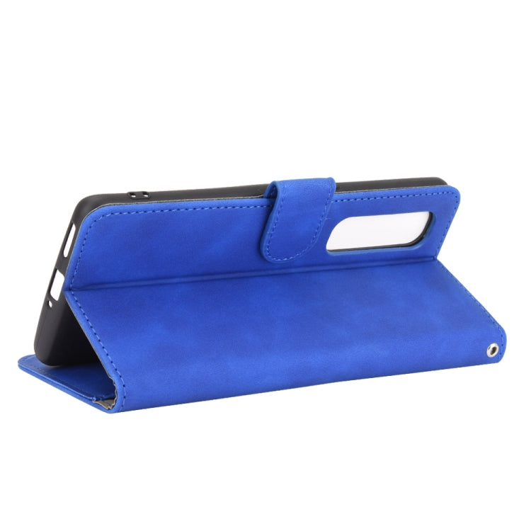 For OPPO Find X2 Pro Solid Color Skin Feel Magnetic Buckle Horizontal Flip Calf Texture PU Leather Case with Holder & Card Slots & Wallet