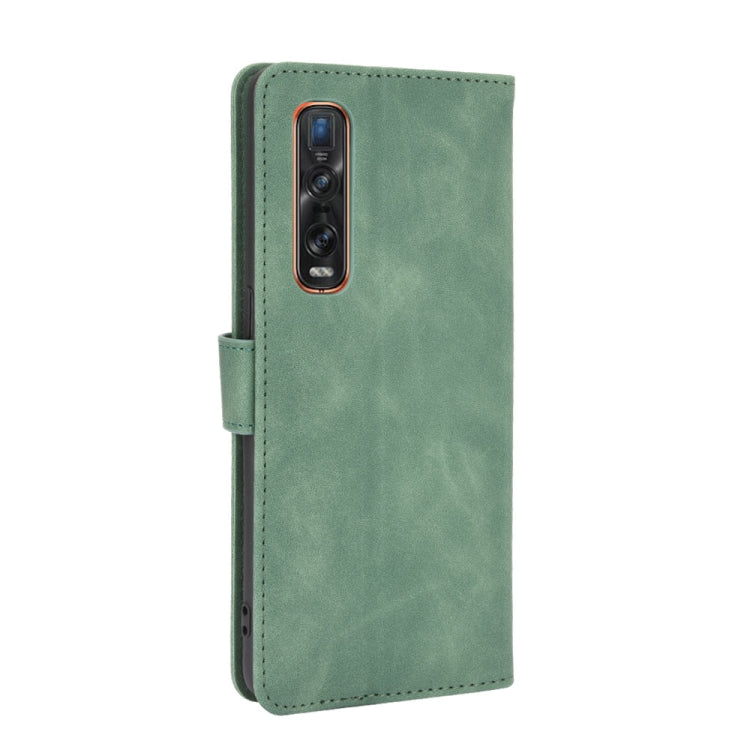 For OPPO Find X2 Pro Solid Color Skin Feel Magnetic Buckle Horizontal Flip Calf Texture PU Leather Case with Holder & Card Slots & Wallet