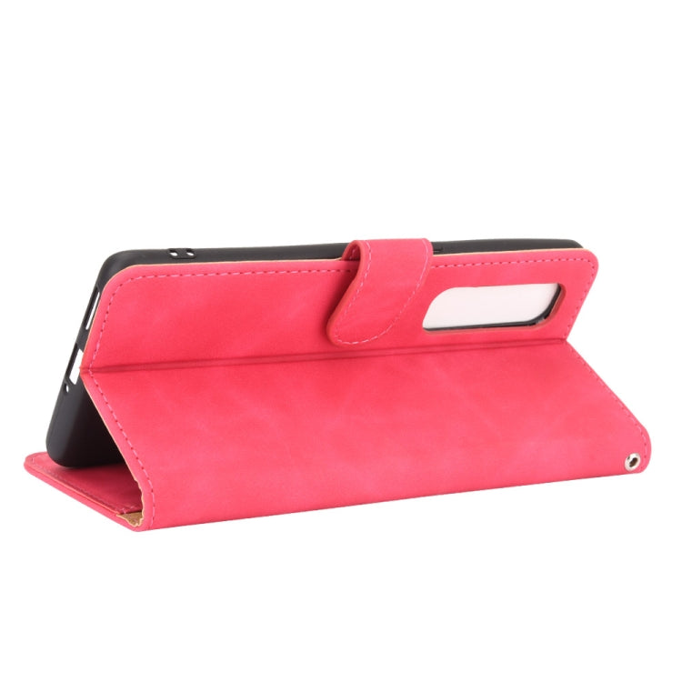 For OPPO Find X2 Pro Solid Color Skin Feel Magnetic Buckle Horizontal Flip Calf Texture PU Leather Case with Holder & Card Slots & Wallet