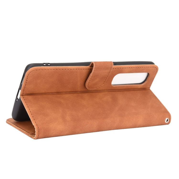 For OPPO Find X2 Pro Solid Color Skin Feel Magnetic Buckle Horizontal Flip Calf Texture PU Leather Case with Holder & Card Slots & Wallet