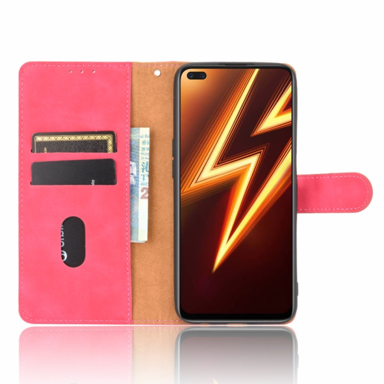 For OPPO Realme 6 Pro Solid Color Skin Feel Magnetic Buckle Horizontal Flip Calf Texture PU Leather Case with Holder & Card Slots & Wallet