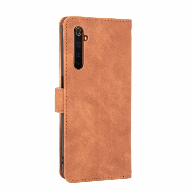 For OPPO Realme 6 Pro Solid Color Skin Feel Magnetic Buckle Horizontal Flip Calf Texture PU Leather Case with Holder & Card Slots & Wallet