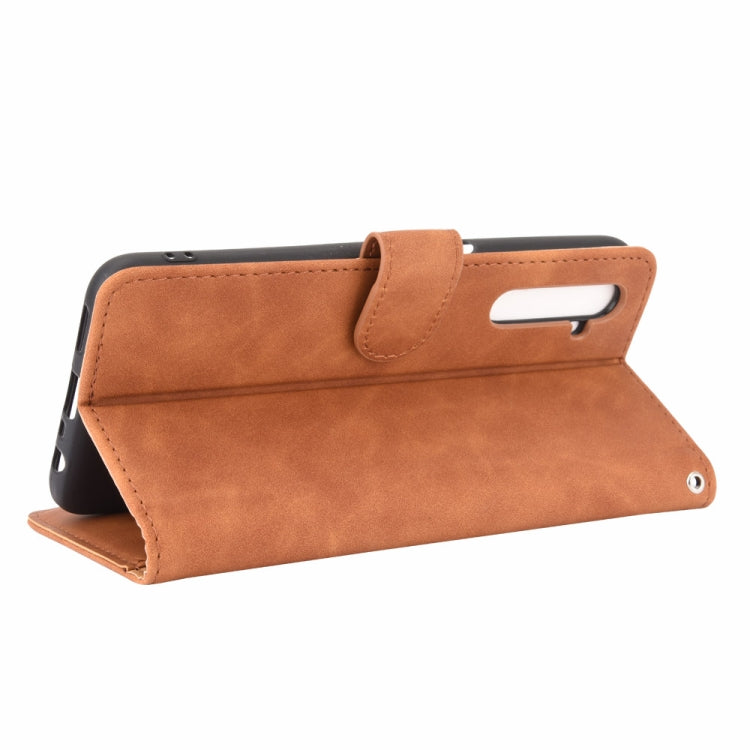 For OPPO Realme 6 Pro Solid Color Skin Feel Magnetic Buckle Horizontal Flip Calf Texture PU Leather Case with Holder & Card Slots & Wallet