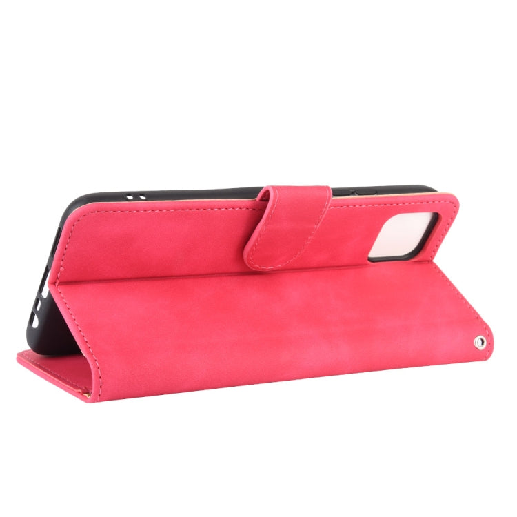 For OPPO Realme C11 Solid Color Skin Feel Magnetic Buckle Horizontal Flip Calf Texture PU Leather Case with Holder & Card Slots & Wallet