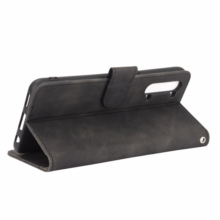 For OPPO Reno3 5G / Find X2 Lite Solid Color Skin Feel Magnetic Buckle Horizontal Flip Calf Texture PU Leather Case with Holder & Card Slots & Wallet