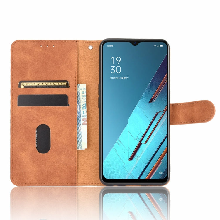 For OPPO Reno3 5G / Find X2 Lite Solid Color Skin Feel Magnetic Buckle Horizontal Flip Calf Texture PU Leather Case with Holder & Card Slots & Wallet