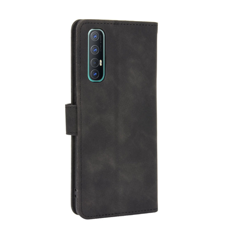 For OPPO Reno3 Pro 5G Solid Color Skin Feel Magnetic Buckle Horizontal Flip Calf Texture PU Leather Case with Holder & Card Slots & Wallet