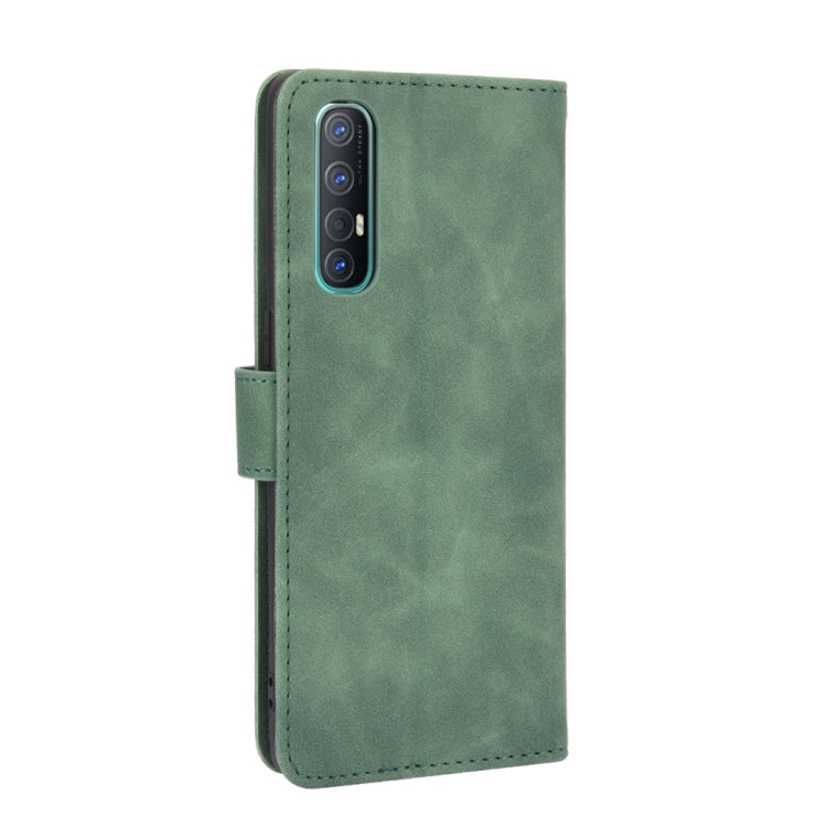 For OPPO Reno3 Pro 5G Solid Color Skin Feel Magnetic Buckle Horizontal Flip Calf Texture PU Leather Case with Holder & Card Slots & Wallet