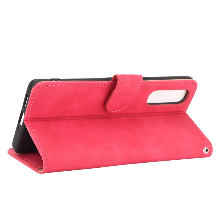 For OPPO Reno3 Pro 5G Solid Color Skin Feel Magnetic Buckle Horizontal Flip Calf Texture PU Leather Case with Holder & Card Slots & Wallet