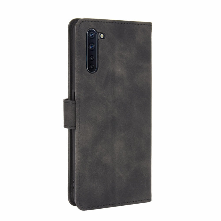 For OPPO Reno3 A(Japanese Version) Solid Color Skin Feel Magnetic Buckle Horizontal Flip Calf Texture PU Leather Case with Holder & Card Slots & Wallet