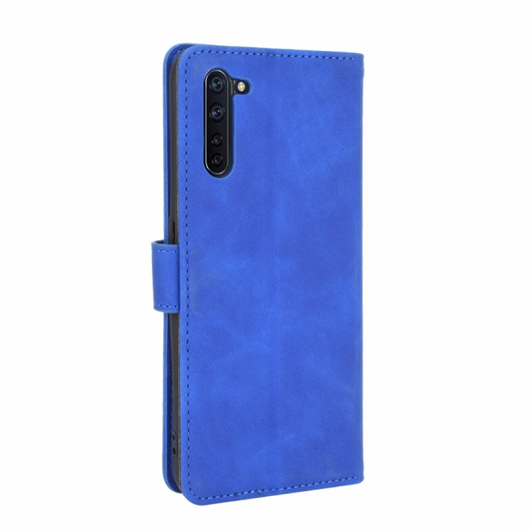 For OPPO Reno3 A(Japanese Version) Solid Color Skin Feel Magnetic Buckle Horizontal Flip Calf Texture PU Leather Case with Holder & Card Slots & Wallet