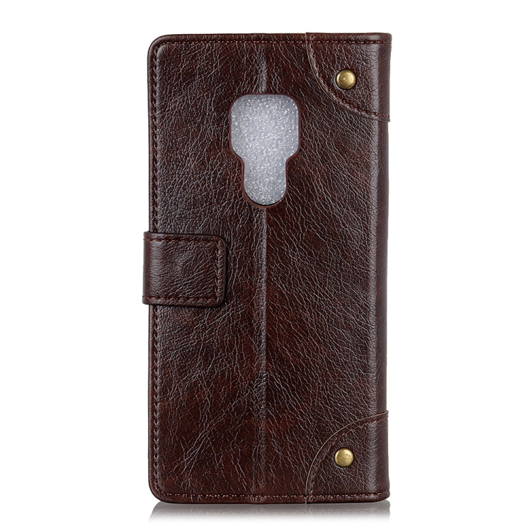 For Motorola Moto G9 Play Copper Buckle Nappa Texture Horizontal Flip Leather Case with Holder & Card Slots & Wallet