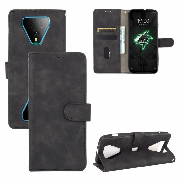 For Xiaomi Black Shark 3 Solid Color Skin Feel Magnetic Buckle Horizontal Flip Calf Texture PU Leather Case with Holder & Card Slots & Wallet