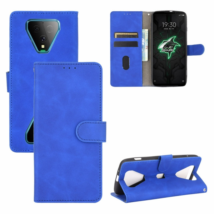 For Xiaomi Black Shark 3 Solid Color Skin Feel Magnetic Buckle Horizontal Flip Calf Texture PU Leather Case with Holder & Card Slots & Wallet